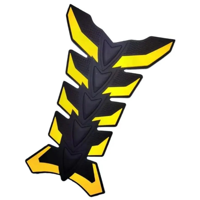 Протектор бака для моттоцикла Энергический Контур Черный с ярко-желтым