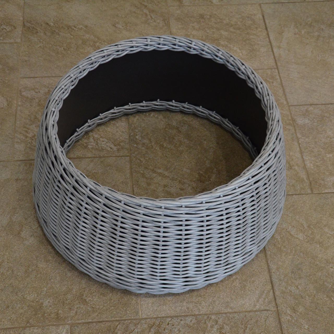 Подставка-юбка под елку плетеная из искусственного ротанга/ручной работы L Серый (23296111) - фото 4