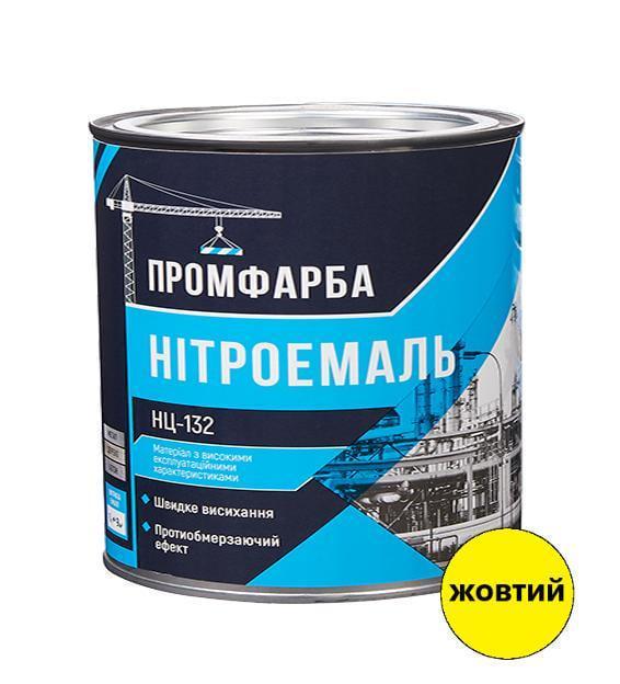 Нитроэмаль НЦ-132 ПРОМФАРБА 2,0 кг 2,1 л Желтый (3014417557)