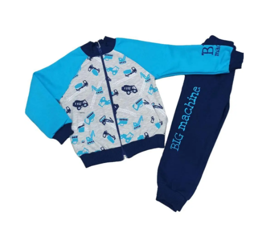 Костюм спортивний з начосом для хлопчика Bembi КС 603 92 см Блакитний/Синій