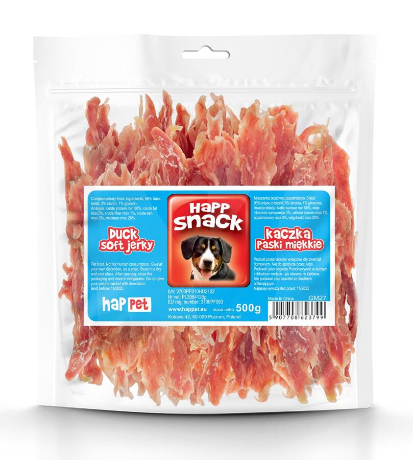 Полоски мяса утки Мягкие Happet Snack лакомство для собак 500 г 13 см (GM27 5907708623799) Полоски мяса утки Мягкие Happet Snack лакомство для собак 500 г 13 см (GM27 5907708623799)