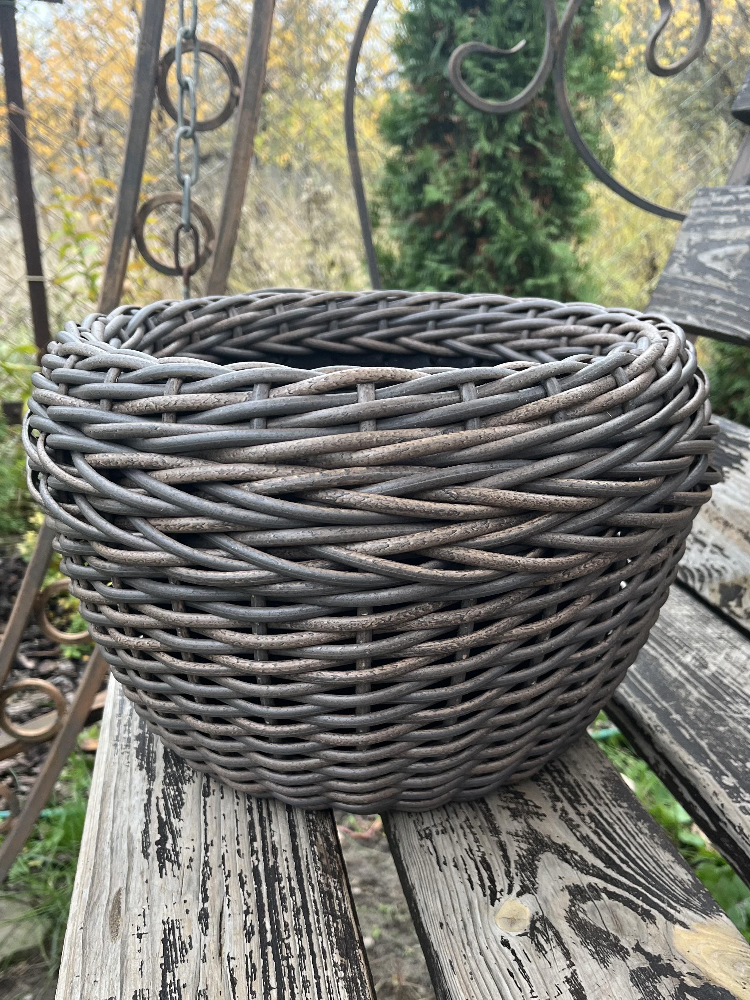 Кашпо для цветов из искусственного ротанга 12 л Темная лоза (29888957) - фото 3 Кашпо для цветов из искусственного ротанга 12 л Темная лоза (29888957) - фото 3