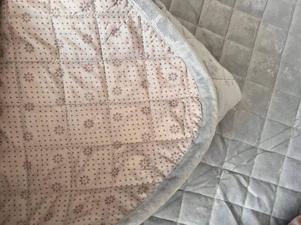 Комплект Дивандек покривало 90х210 см/накидки 2 шт. 90х160 см Сірий (П4К-am-divandek-0029) - фото 2 Комплект Дивандек покривало 90х210 см/накидки 2 шт. 90х160 см Сірий (П4К-am-divandek-0029) - фото 2