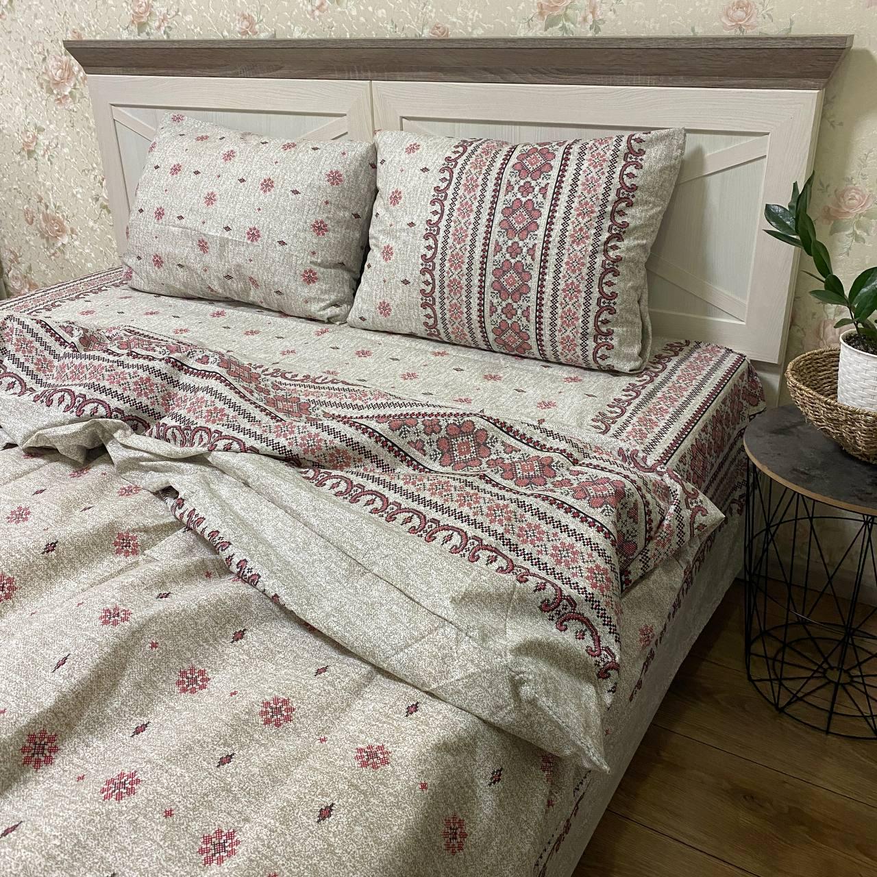 Комплект постельного белья Вышиванка евро (12920577)