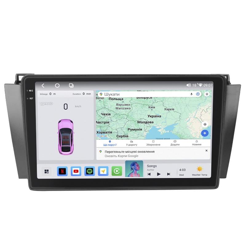 Автомагнитола штатная Lesko для Toyota Camry Solara II 2003-2009 4/64 QLED CarPlay 4G Wi-Fi GPS Prime 9" (22391479)