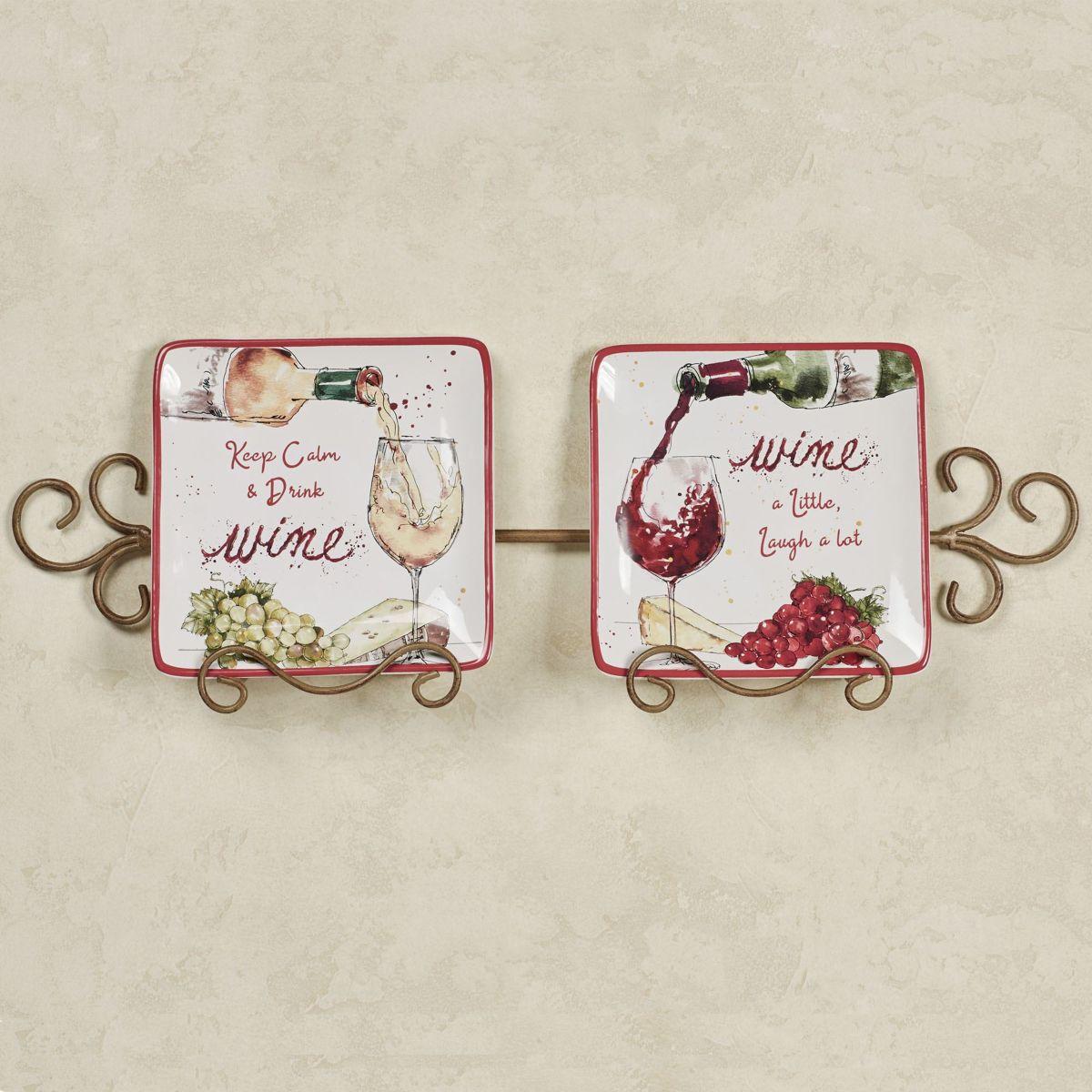 Набор тарелок для салата Certified International Праздник молодого вина 4 шт. Розовый (28126-set) - фото 4 Набор тарелок для салата Certified International Праздник молодого вина 4 шт. Розовый (28126-set) - фото 4