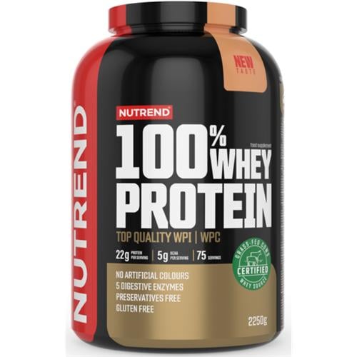 Протеїн Nutrend 100% Whey Protein 2250 г 75 порцій Banana Strawberry - фото 1