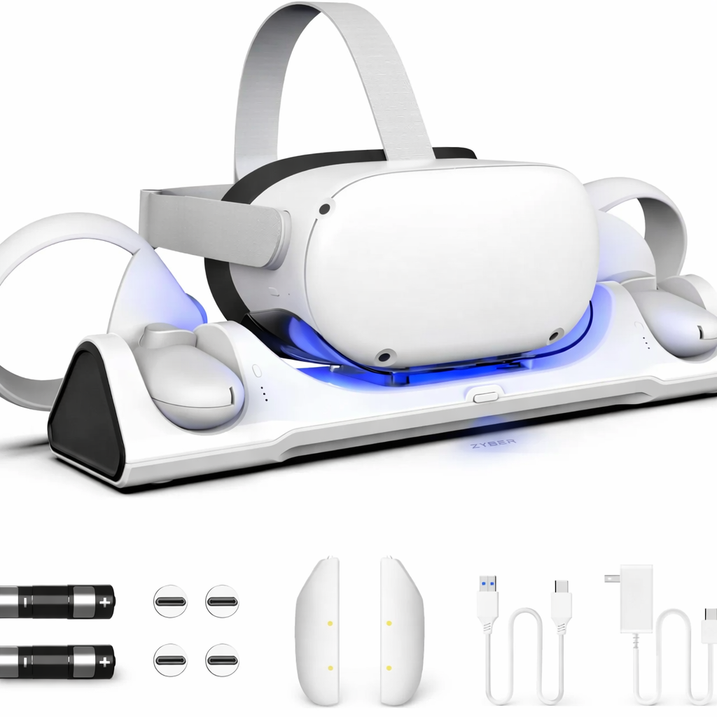 Док-станція Zyber Charging Dock AL-Q016 для окулярів віртуальної реальності Meta Quest 2 (2169770254)