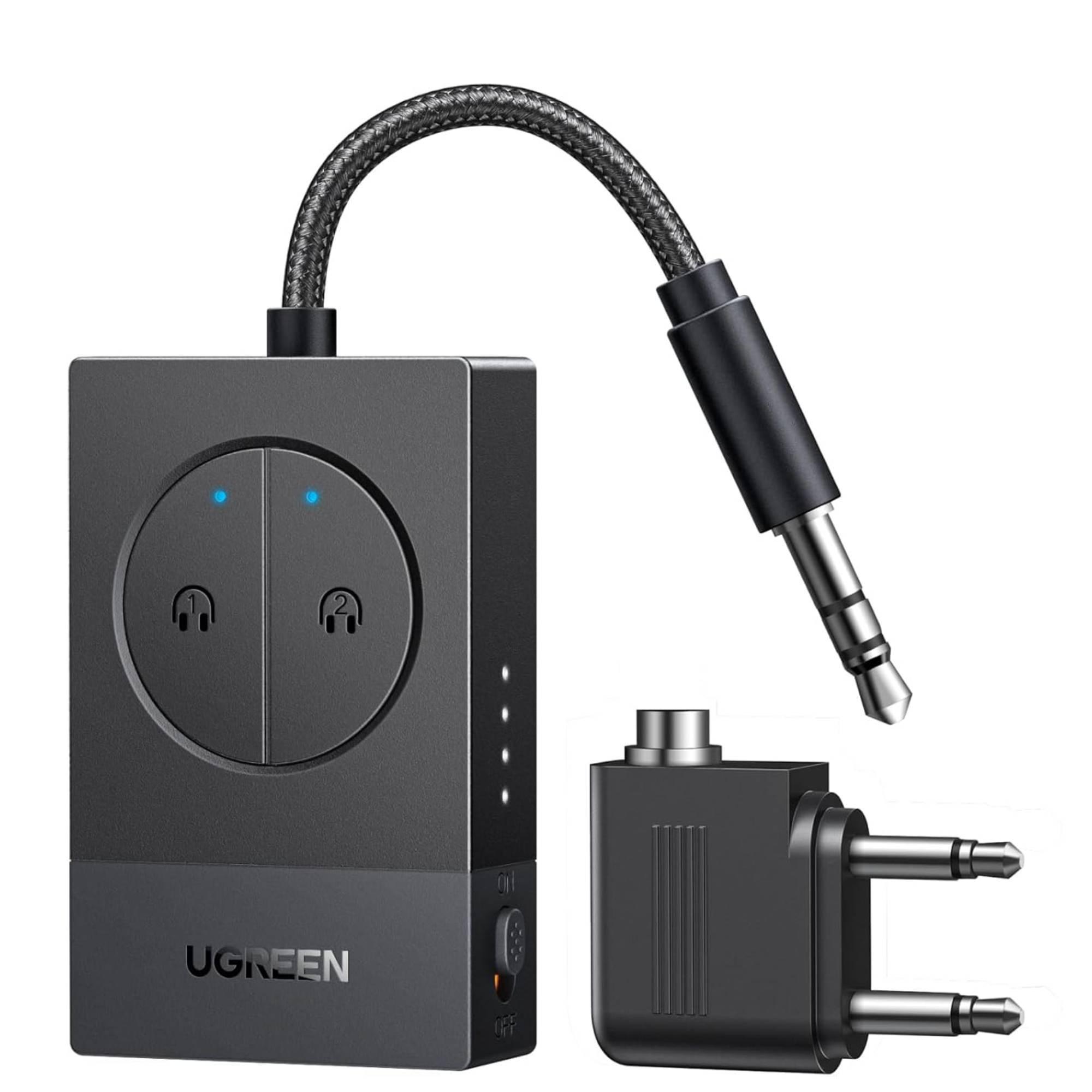 Трансмитер аудио UGREEN BT305 Bluetooth 5.4 19 ч 3,5 мм Черный (65706)
