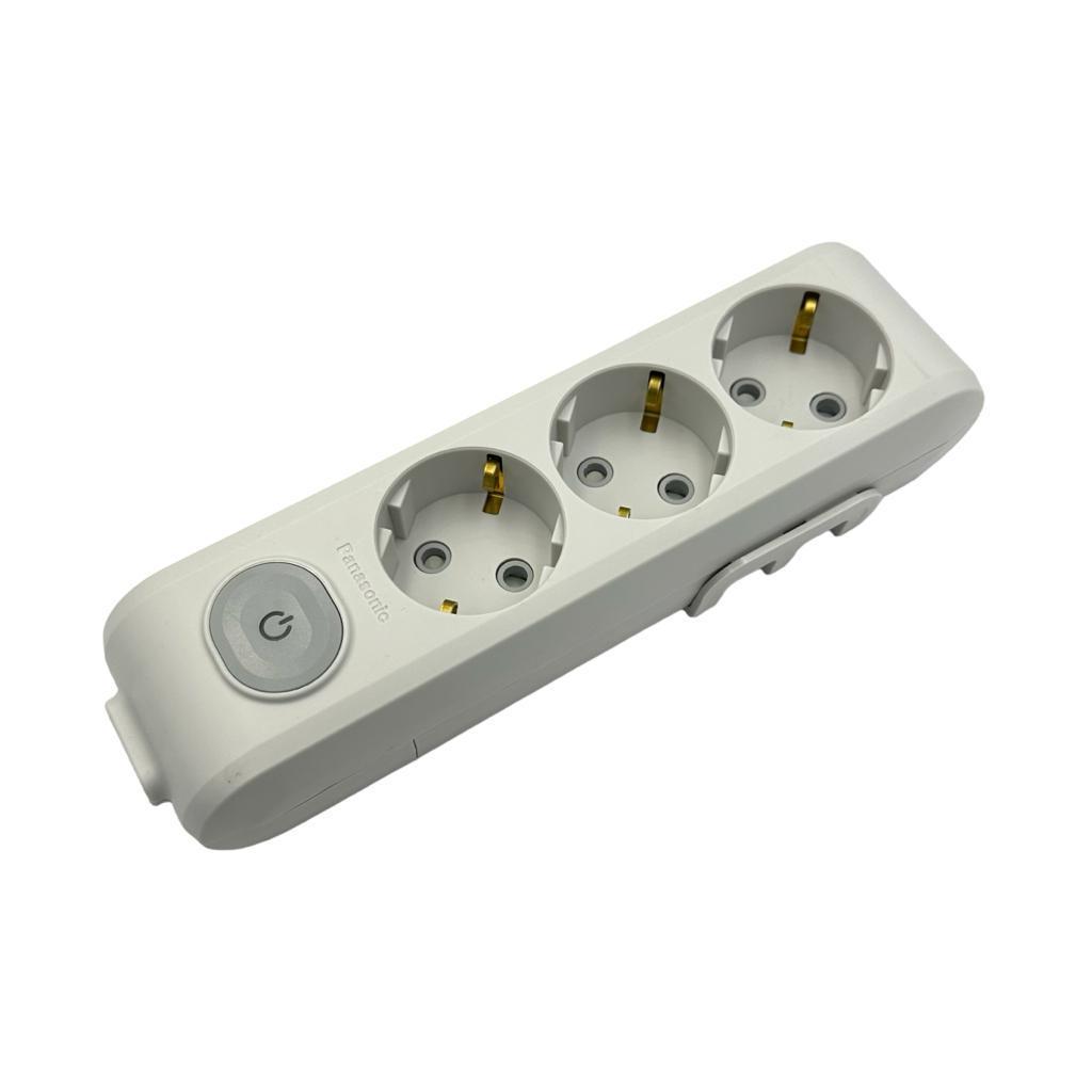 Колодка для подовжувача Panasonic X-tendia 3 гнізда із заземленням і вимикачем (15567-е)