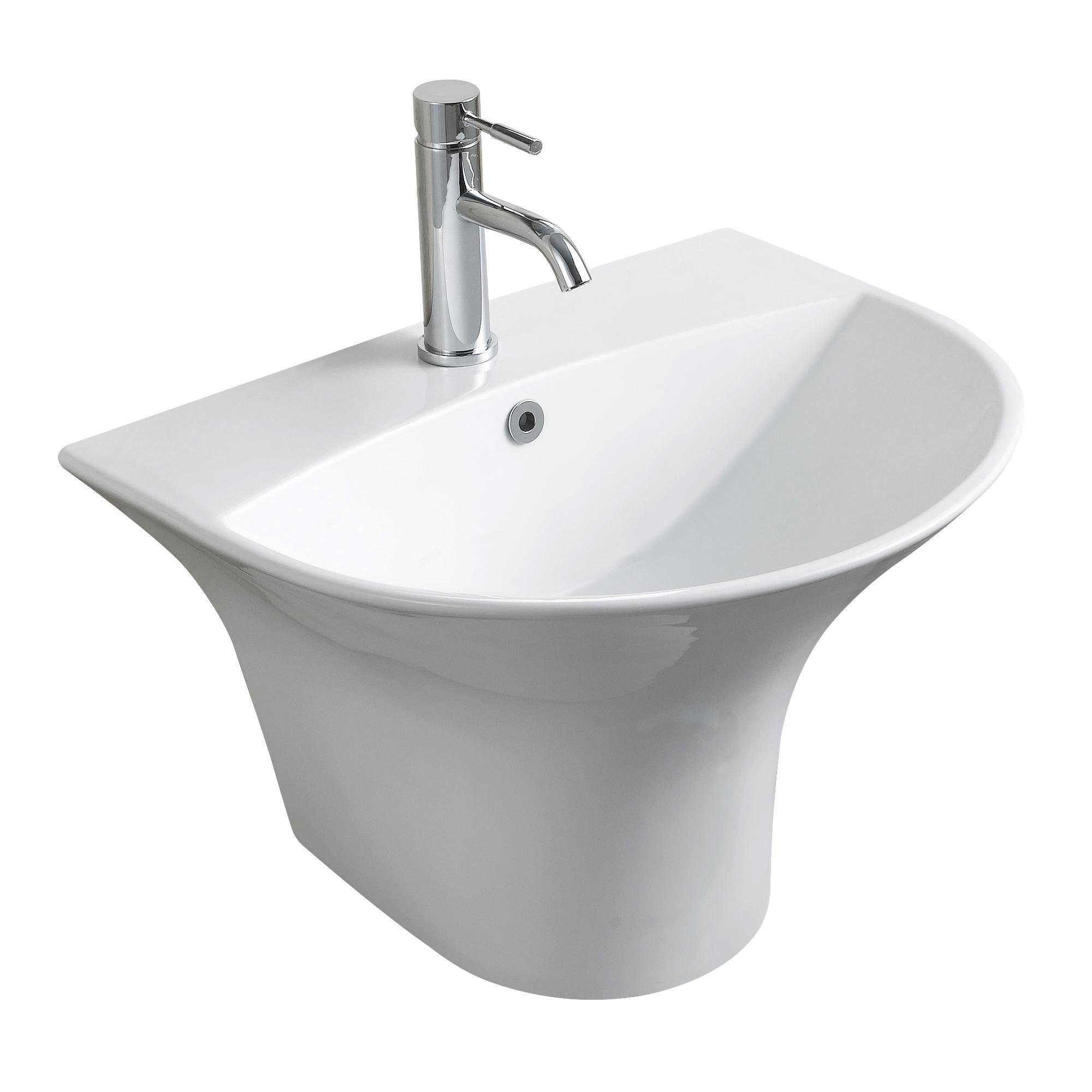 Умывальник подвесной VOLLE FIESTA 13-77-049B 480x430x345 мм Белый (71841)