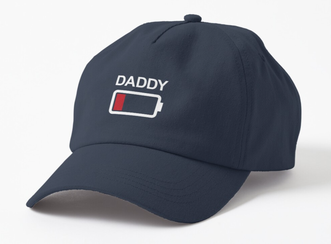Кепка унисекс Malfini с принтом "Daddy" Темно-синий (ПАПА6К3)