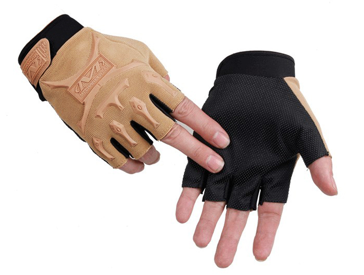 Тактические перчатки Mechanix Wear короткопалые утепленные с защитой на костяшки One size Коричневый (32524206)