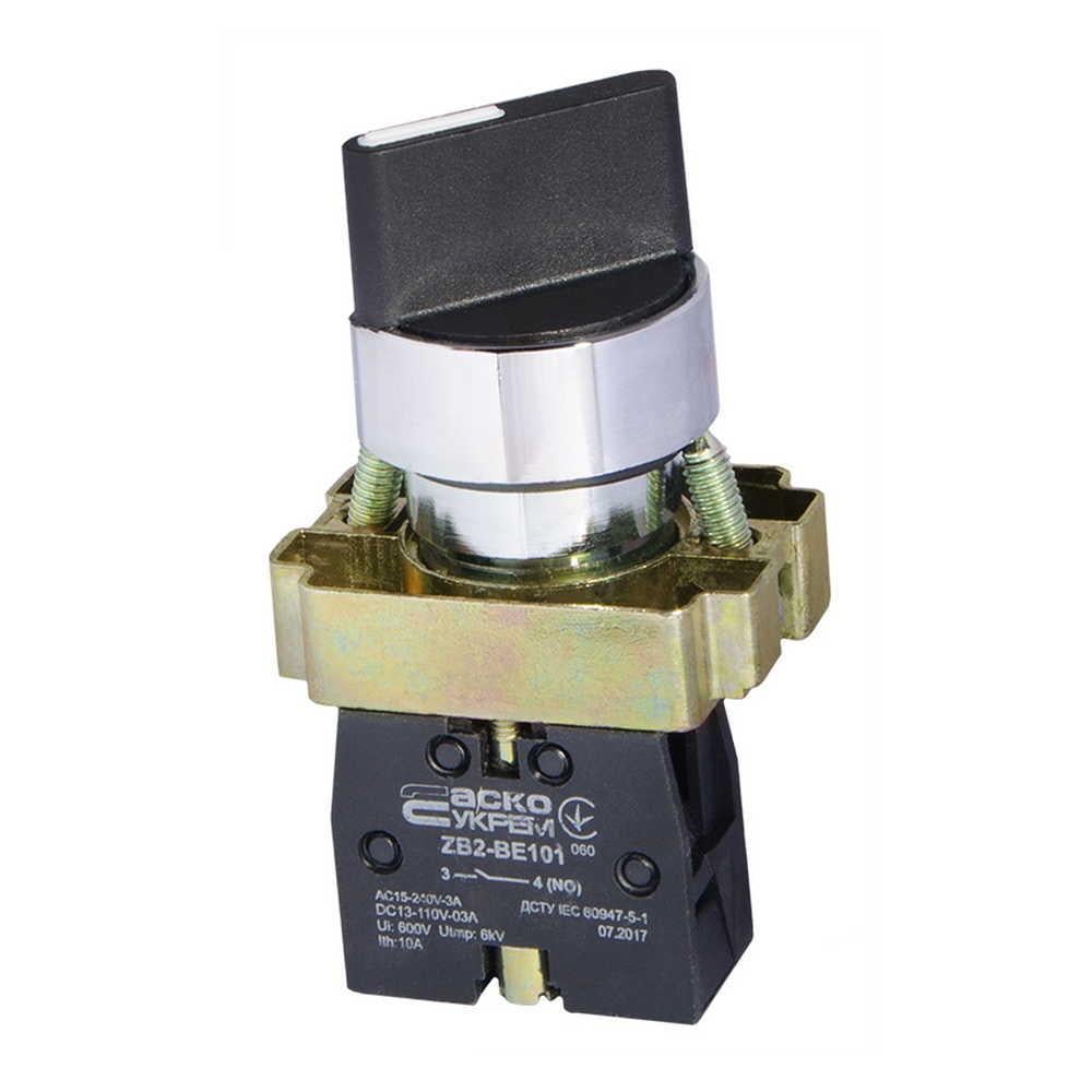 Кнопка поворотная АСКО-УКРЕМ XB2-BD21 на 2 положения (00000001815)