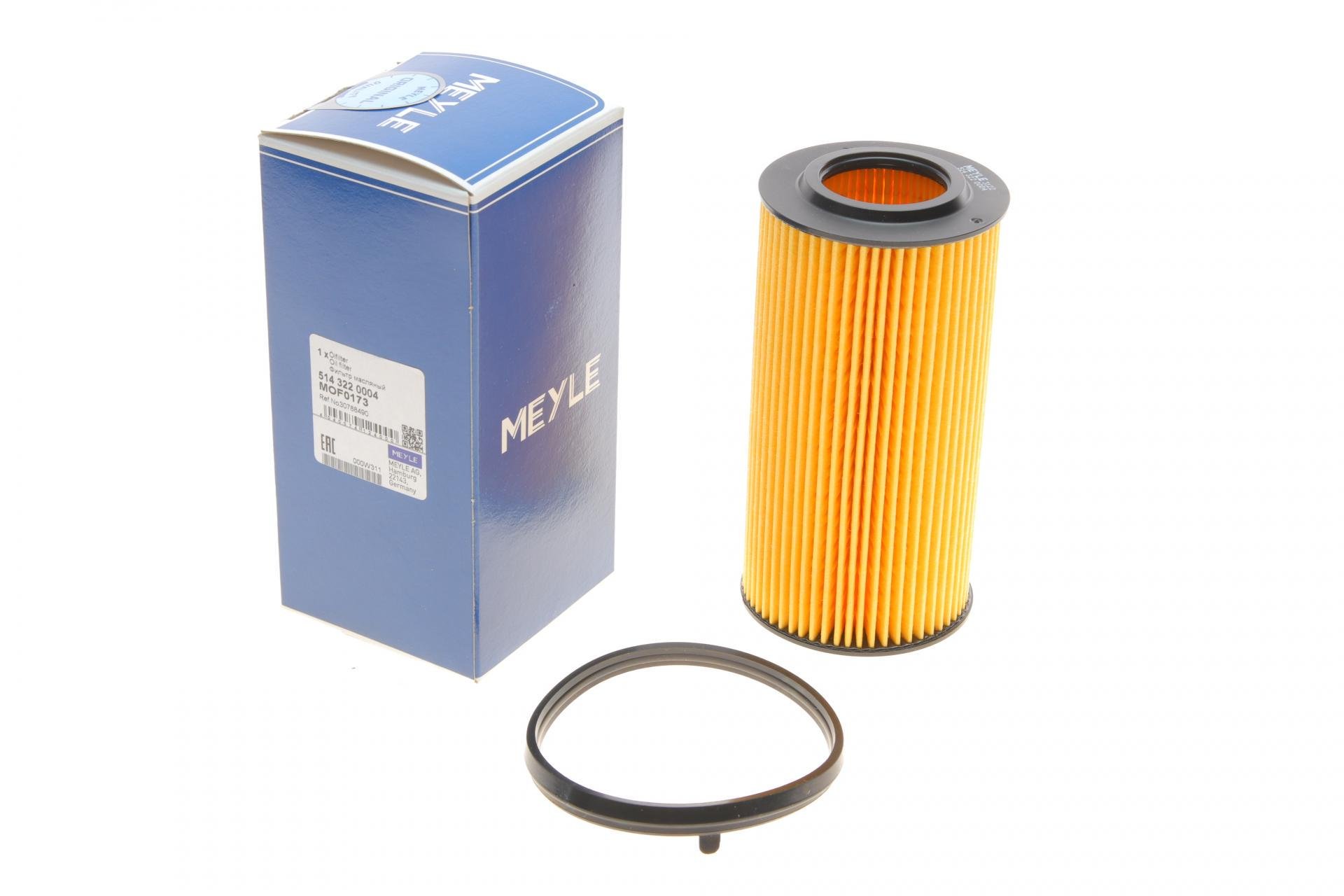 Фільтр масляний Meyle для Volvo C30/C70/S40/S60/S80 10- (514 322 0004)