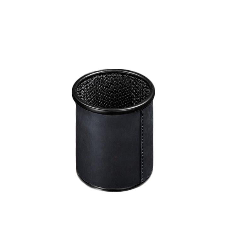 Стакан для ручек в кожаном чехле Crazy Horse Синий (A-027808) - фото 1 Стакан для ручек в кожаном чехле Crazy Horse Синий (A-027808) - фото 1