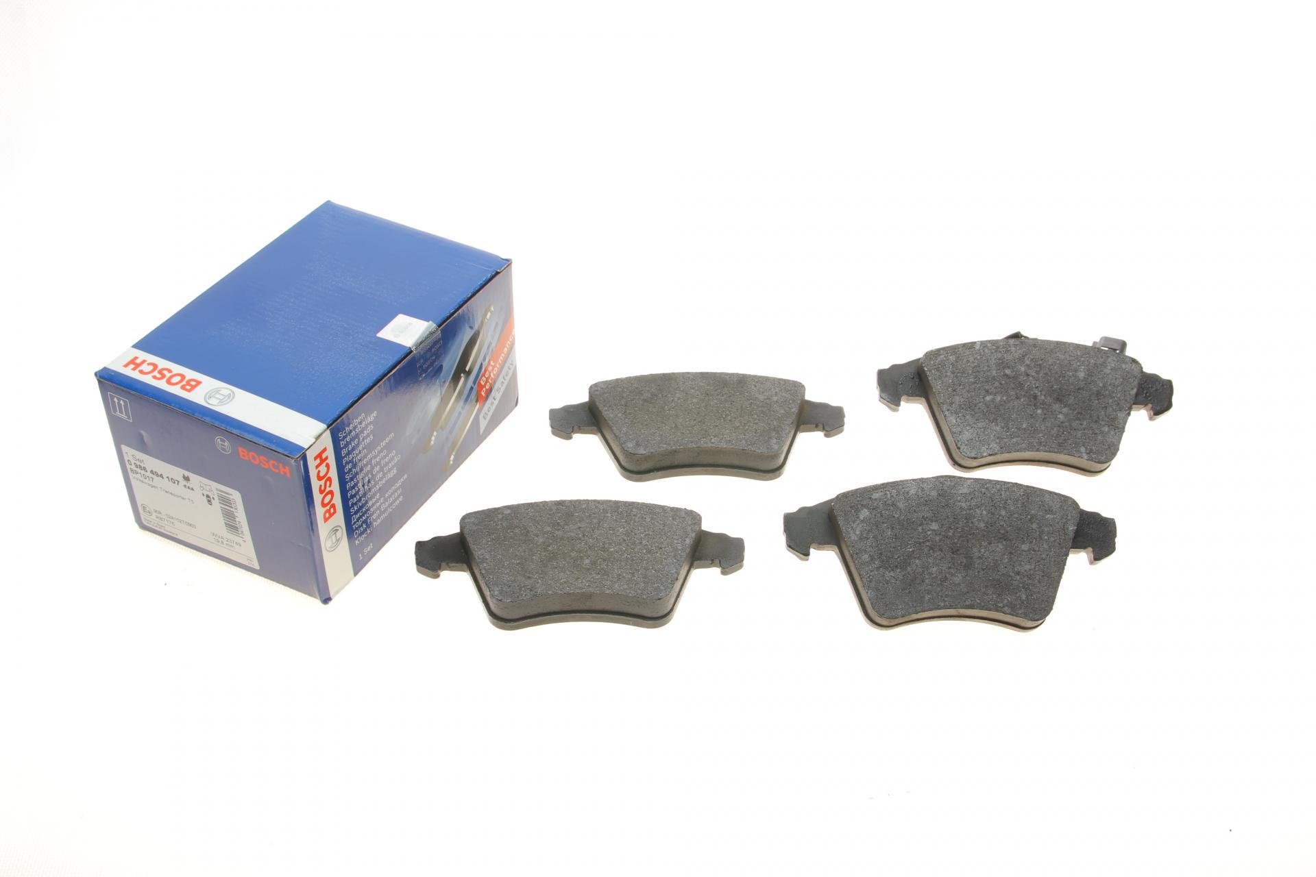 Колодки тормозные передние VW Multivan/T5 03-/T6 15- с датчиком-0 986 494 107 Колодки тормозные передние VW Multivan/T5 03-/T6 15- с датчиком-0 986 494 107