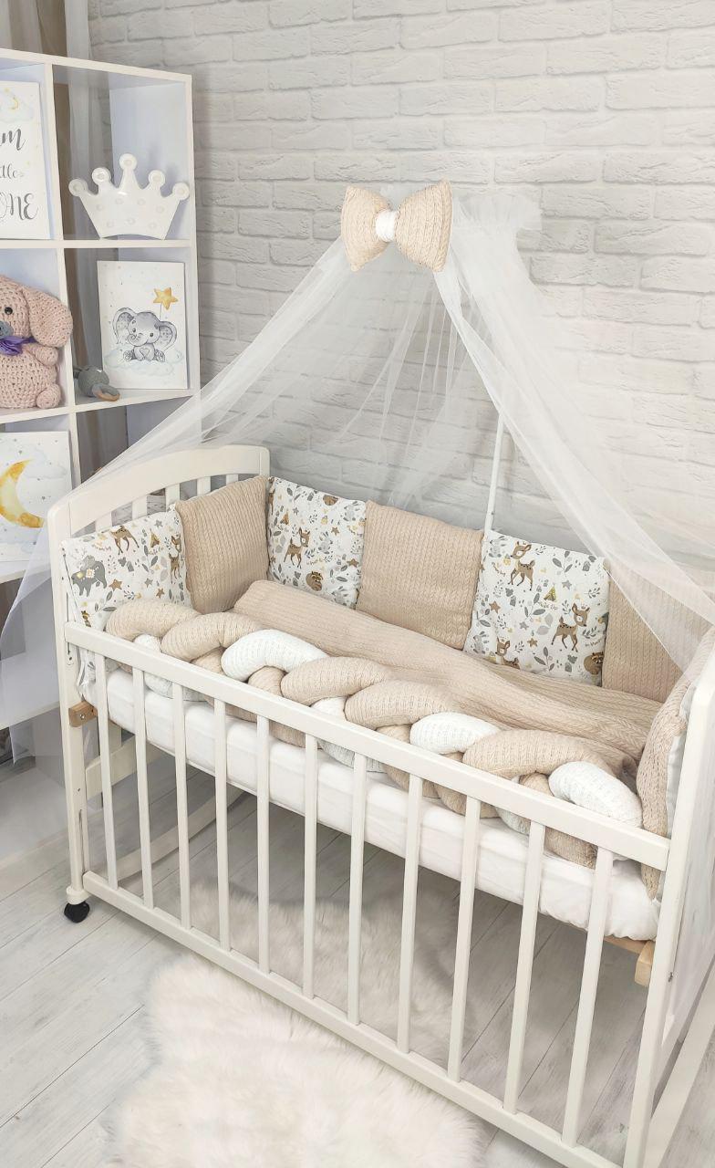 Комплект детского постельного белья Прованс с ортопедической подушкой и бортиками в кроватку (10)