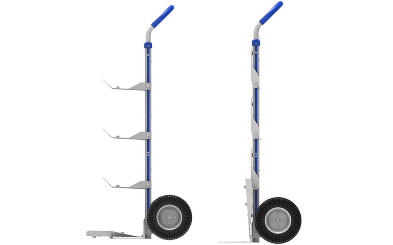 Тележка двухколесная с ручками и платформой для перемещения бутылей алюминиевая VIO HT-7BA до 200 кг - фото 2 Тележка двухколесная с ручками и платформой для перемещения бутылей алюминиевая VIO HT-7BA до 200 кг - фото 2