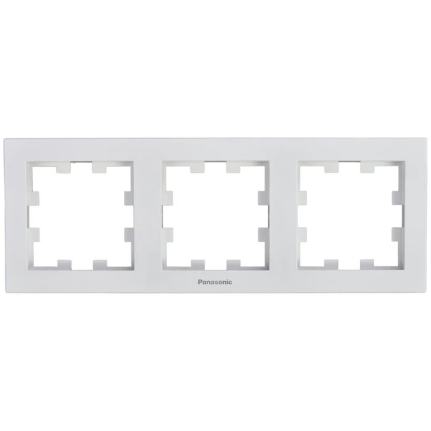 Рамка Panasonic Karre Plus 55 3-я горизонтальная Белый (22825-е)