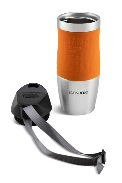 Термокухоль Edenberg 380 мл Помаранчевий (ЕВ-623) - фото 3 Термокухоль Edenberg 380 мл Помаранчевий (ЕВ-623) - фото 3