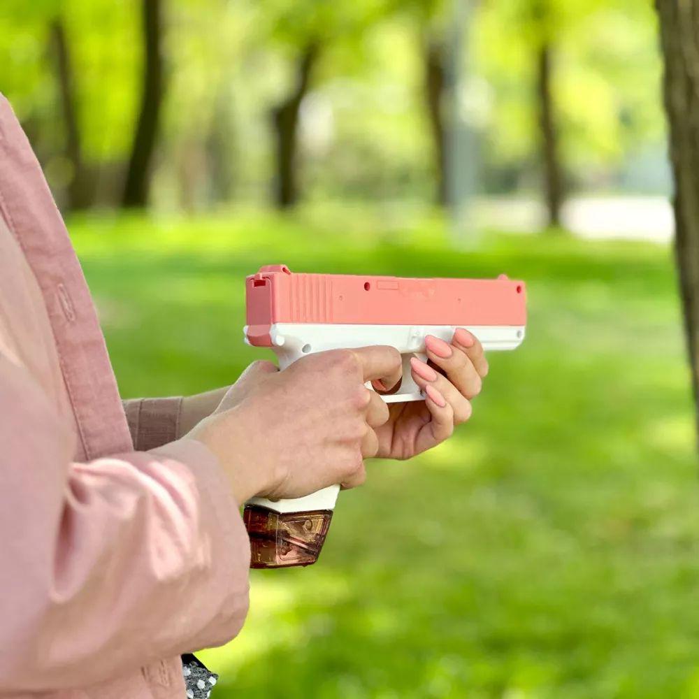 Водяной пистолет Water Gun Glock Pink - фото 2