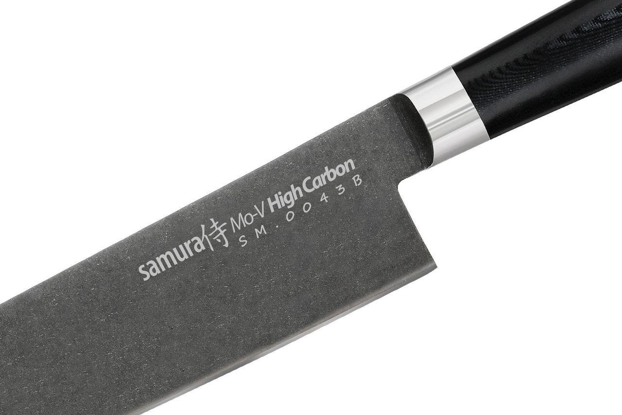 Кухонний ніж Samura Mo-V Stonewash 167 мм (SM-0043B) - фото 6