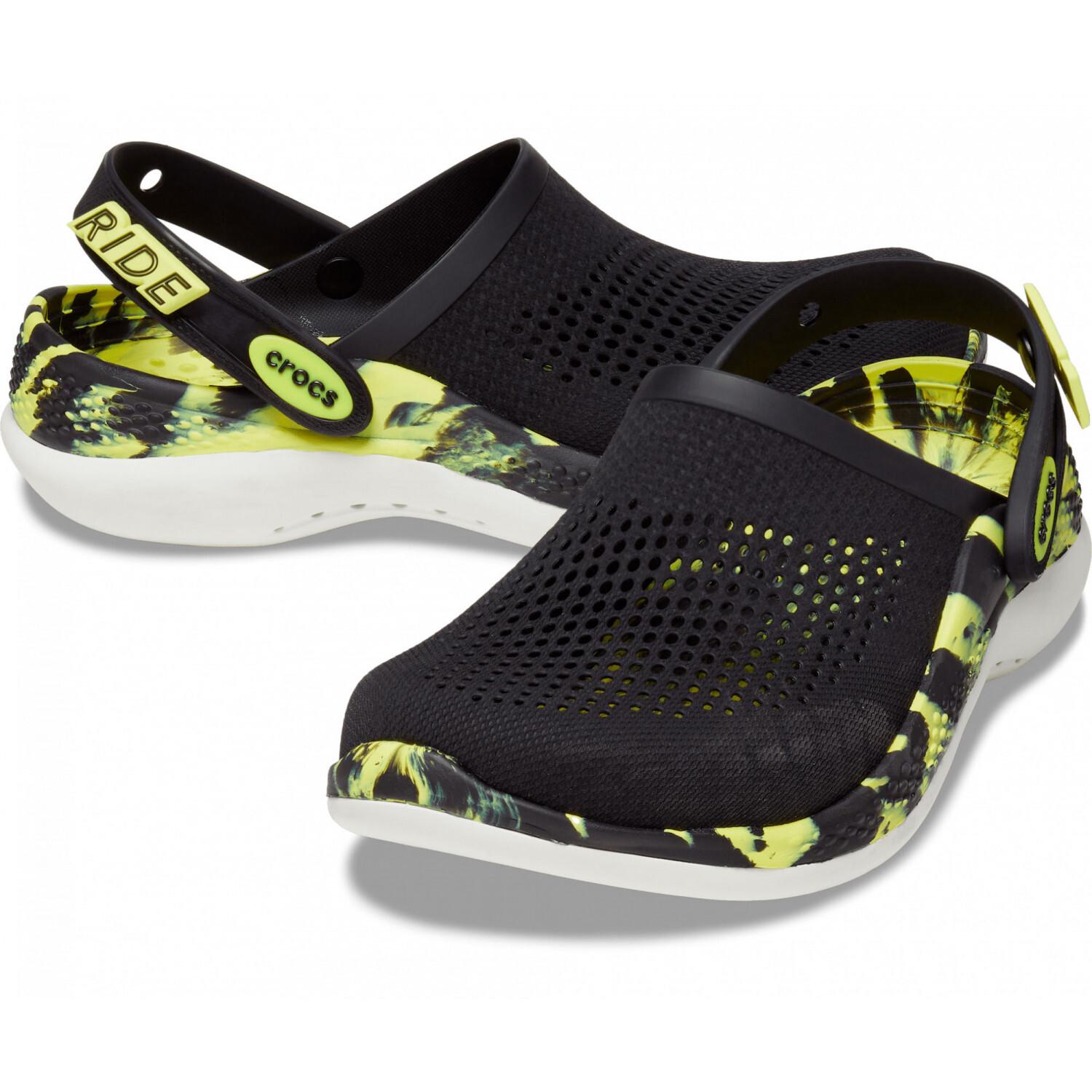 Сабо Crocs Literide 360 Marbled Clog M9/W11 p. 42 Чорний - фото 1