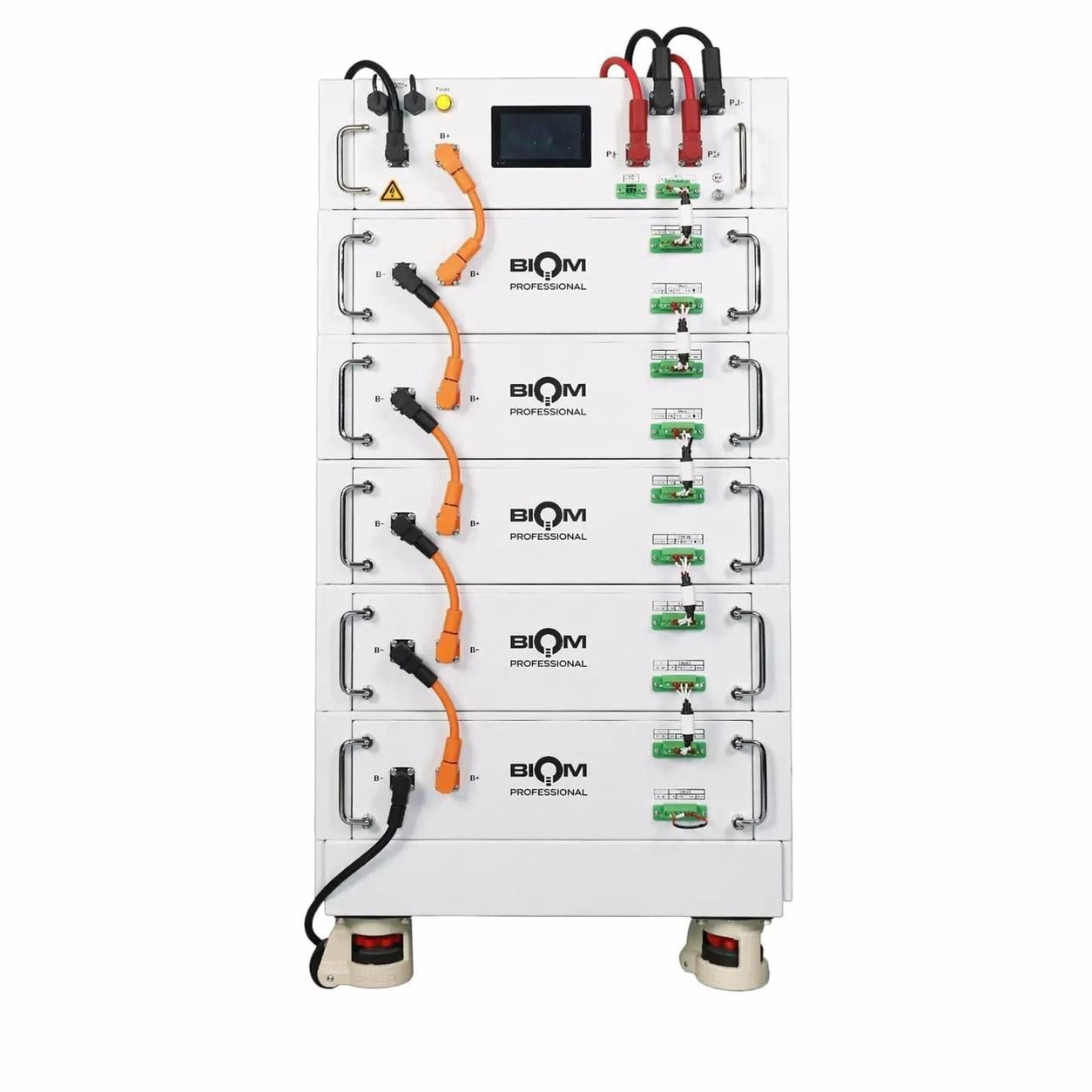 Система накопления энергии Biom Professional BIOM-HV1-05 25,6 кВт·ч 51,2V LiFePO4 5 батарей с BMS и платформой White (34064318)