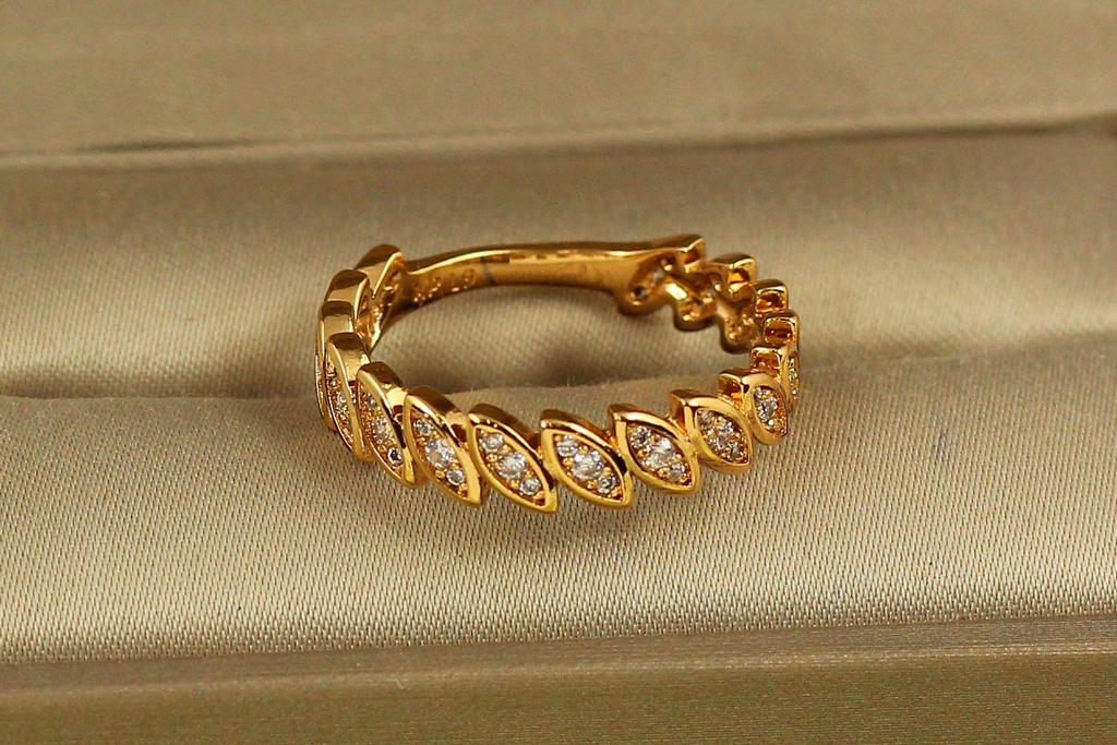 Кольцо Xuping Jewelry Колосс Эдема р. 19 Золотистый (33968762)
