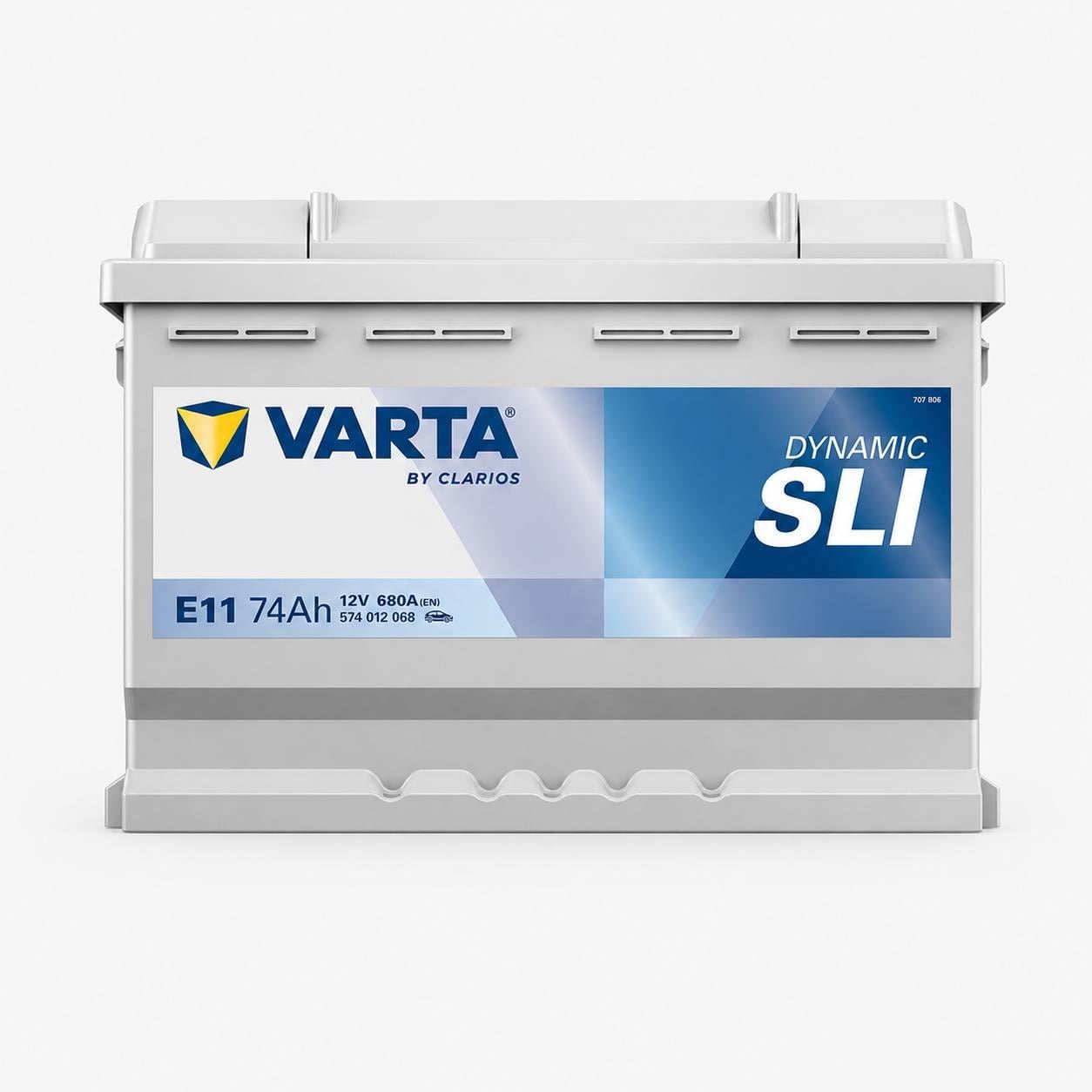 Акумулятор автомобільний Varta E11 74 Ah 680A R+ 12V (3144333296)