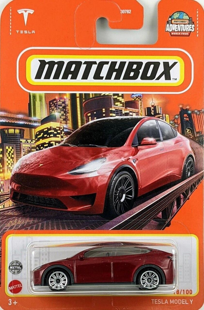 Игрушечная машинка Matchbox Tesla Model Y 2020 MBX Metro №18 (HFN87) Игрушечная машинка Matchbox Tesla Model Y 2020 MBX Metro №18 (HFN87)