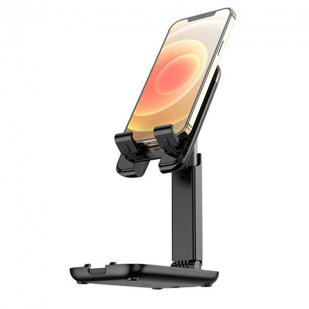 Тримач настільний складаний HOCO Dawn folding desktop stand S28 black Тримач настільний складаний HOCO Dawn folding desktop stand S28 black
