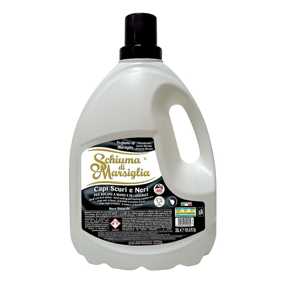 Гель для стирки черных тканей Schiuma di Marsiglia 40 стирок 3 л
