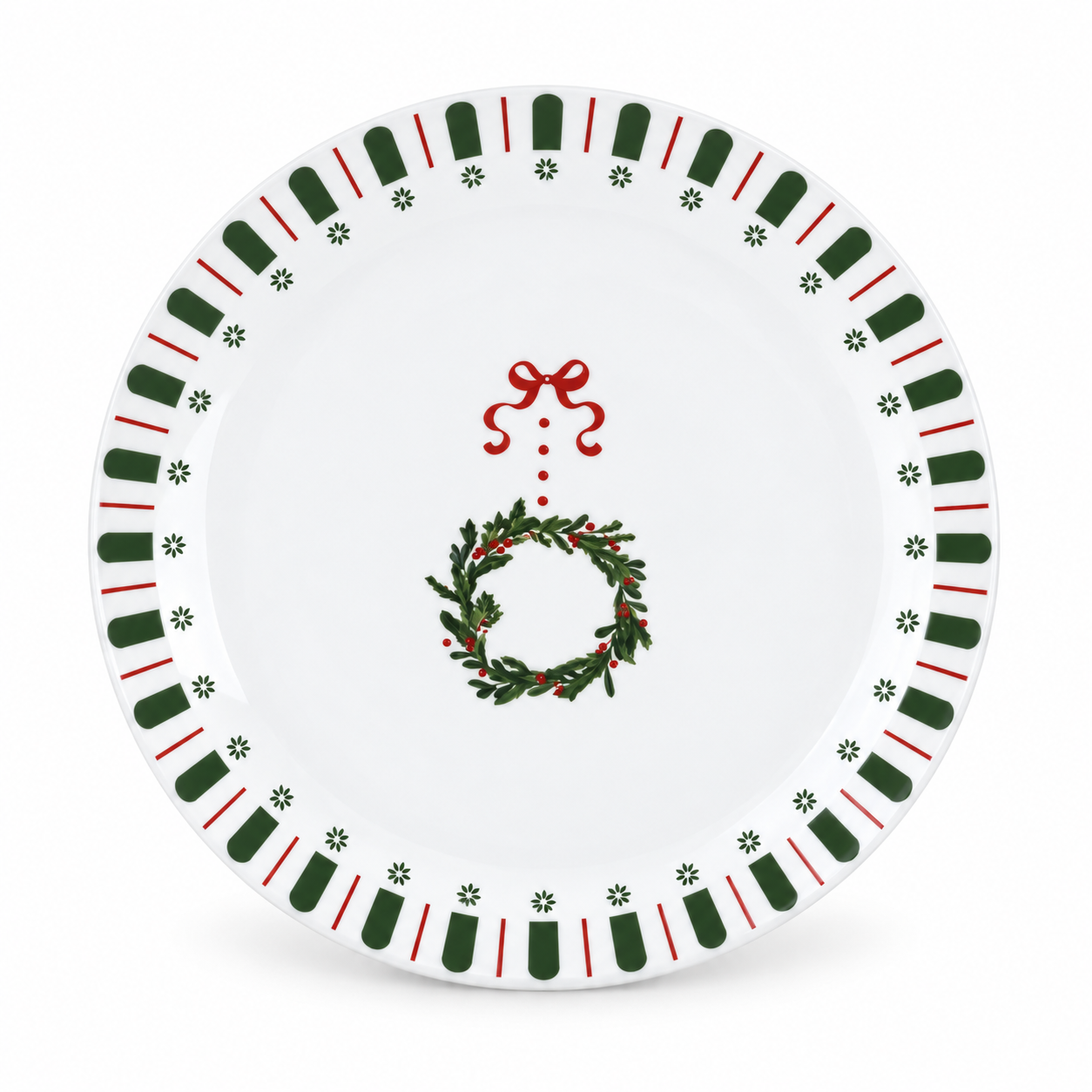 Тарелка Ardesto Christmas New Year's фарфор 19 см (AR3112)