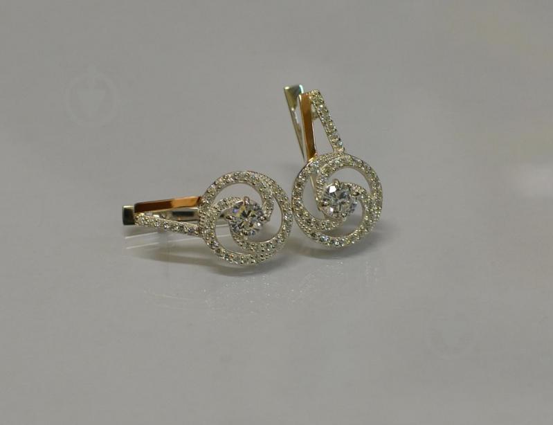 Серебряные серьги Sil 115s-3 Белый (Sil-865)