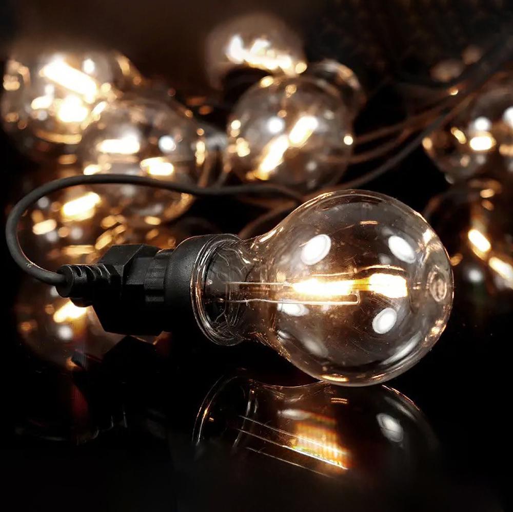 Гірлянда вулична ретро Белт-Лайт 10 незнімних LED ламп 5 м IP44 220 В Білий теплий (38-6598)