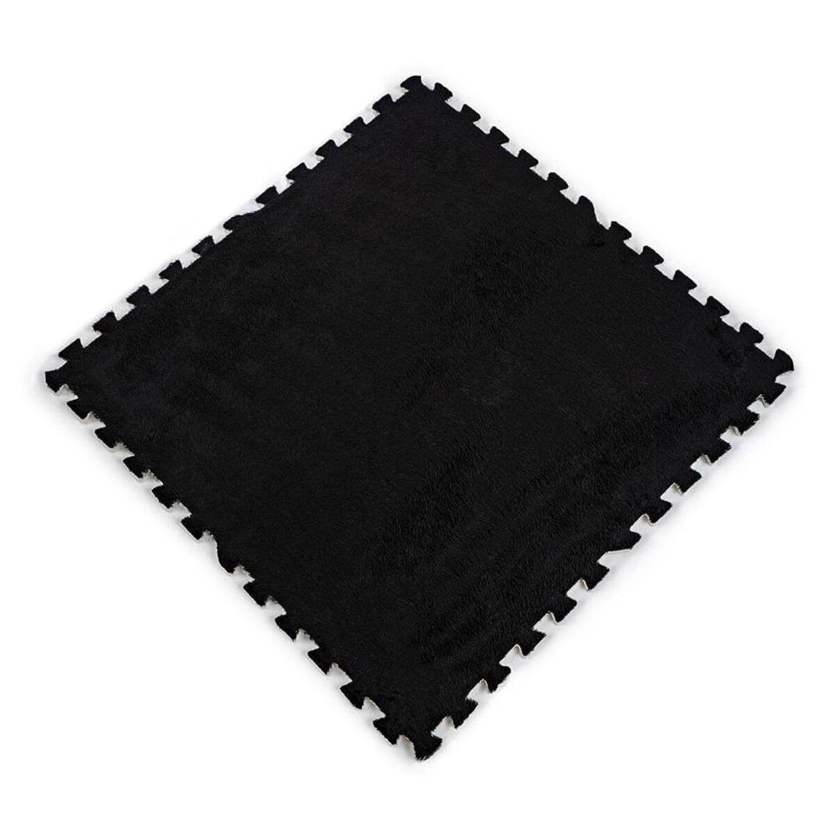 Пол-пазл для пола плюшевый 60х60х1 см Черный (SW-00002079)
