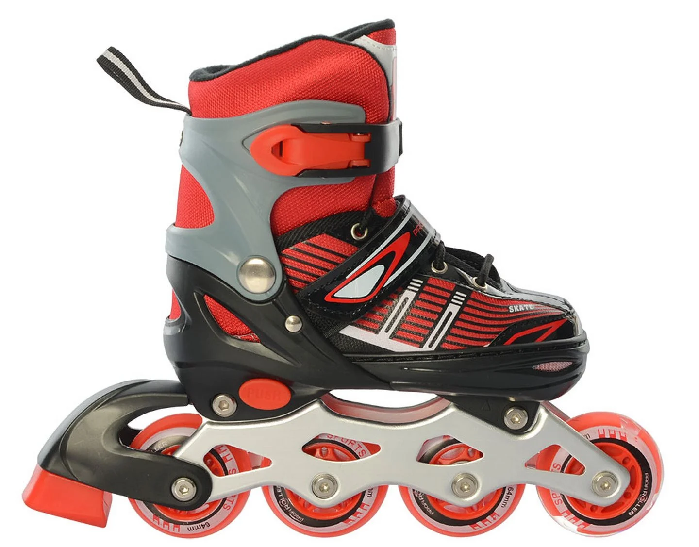 Ролики раздвижные детские Profi 31-34 см Красный (AP-122-R-29)