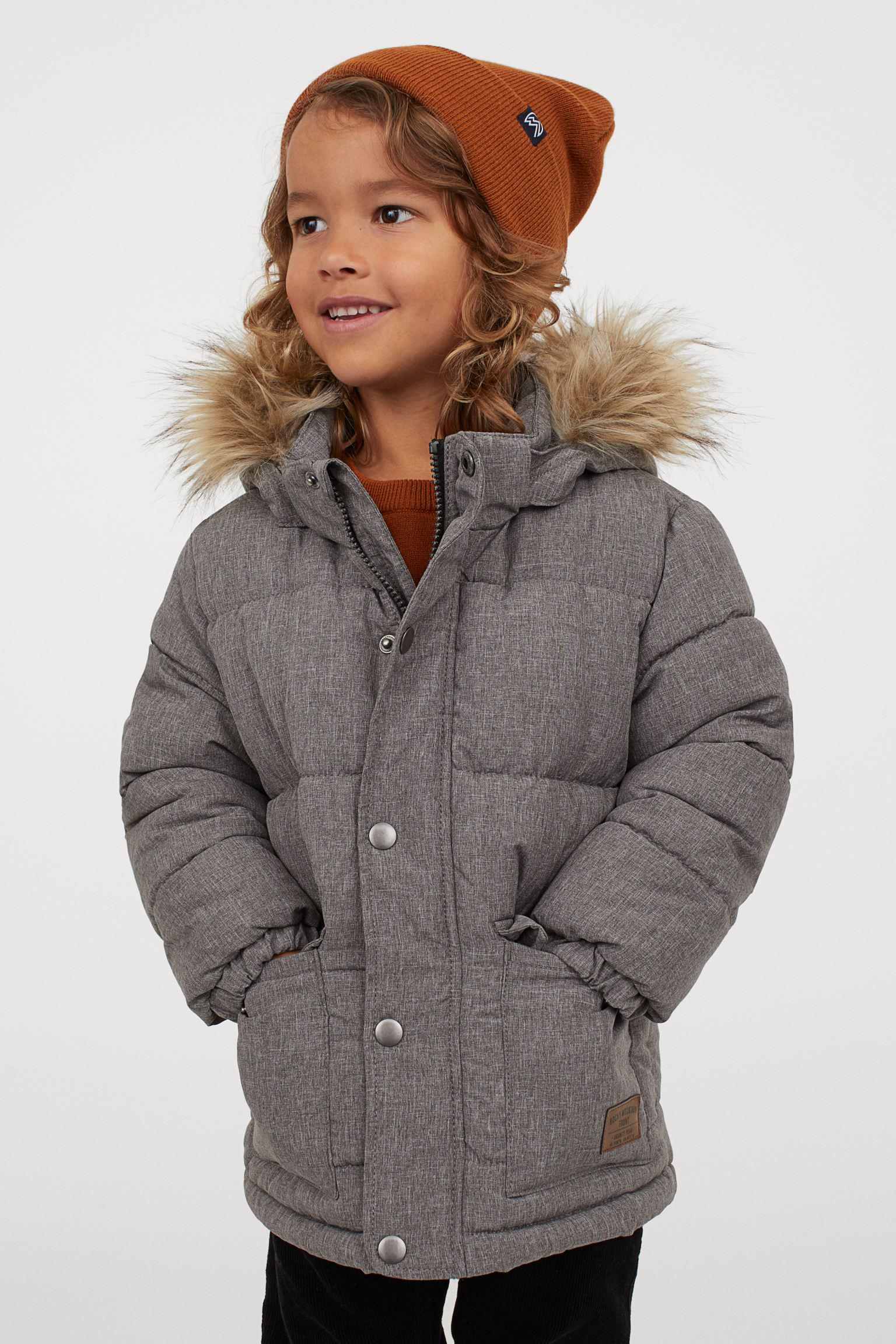 Куртка H&M 98 см Серый меланж (6088459412)