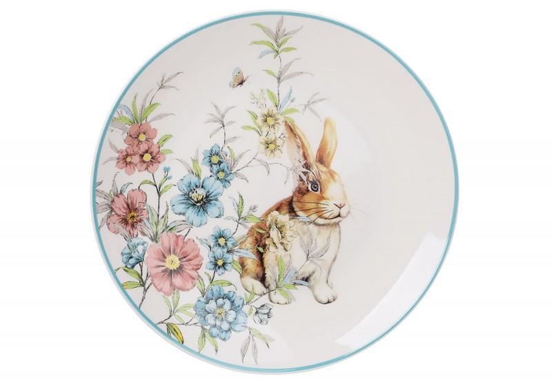 Блюдо пасхальное Happy Rabbit 311128 круглое d 27 см