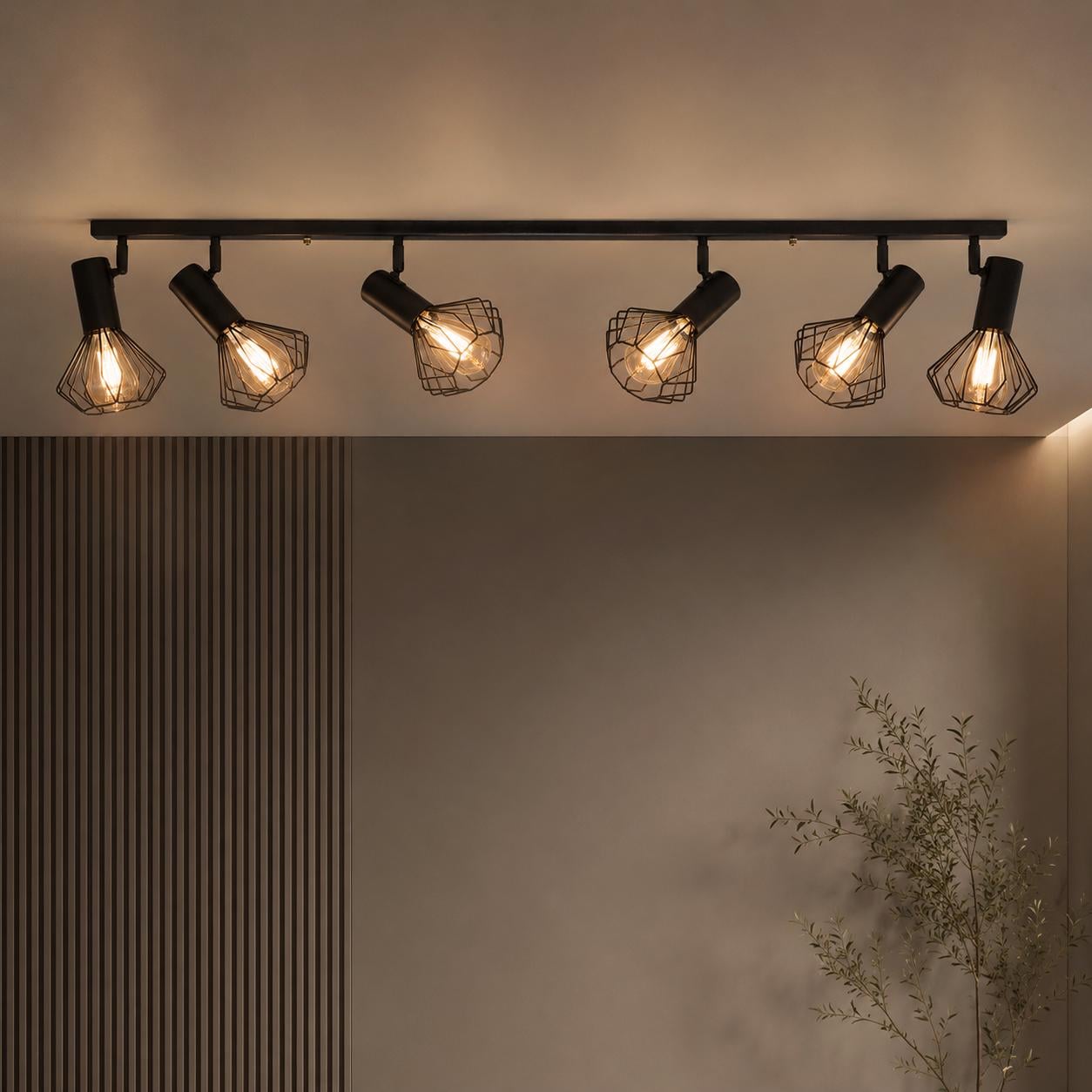 Спот MSK ELECTRIC Diadem под шесть ламп Е27 Черный (NL 22151-6 BK)