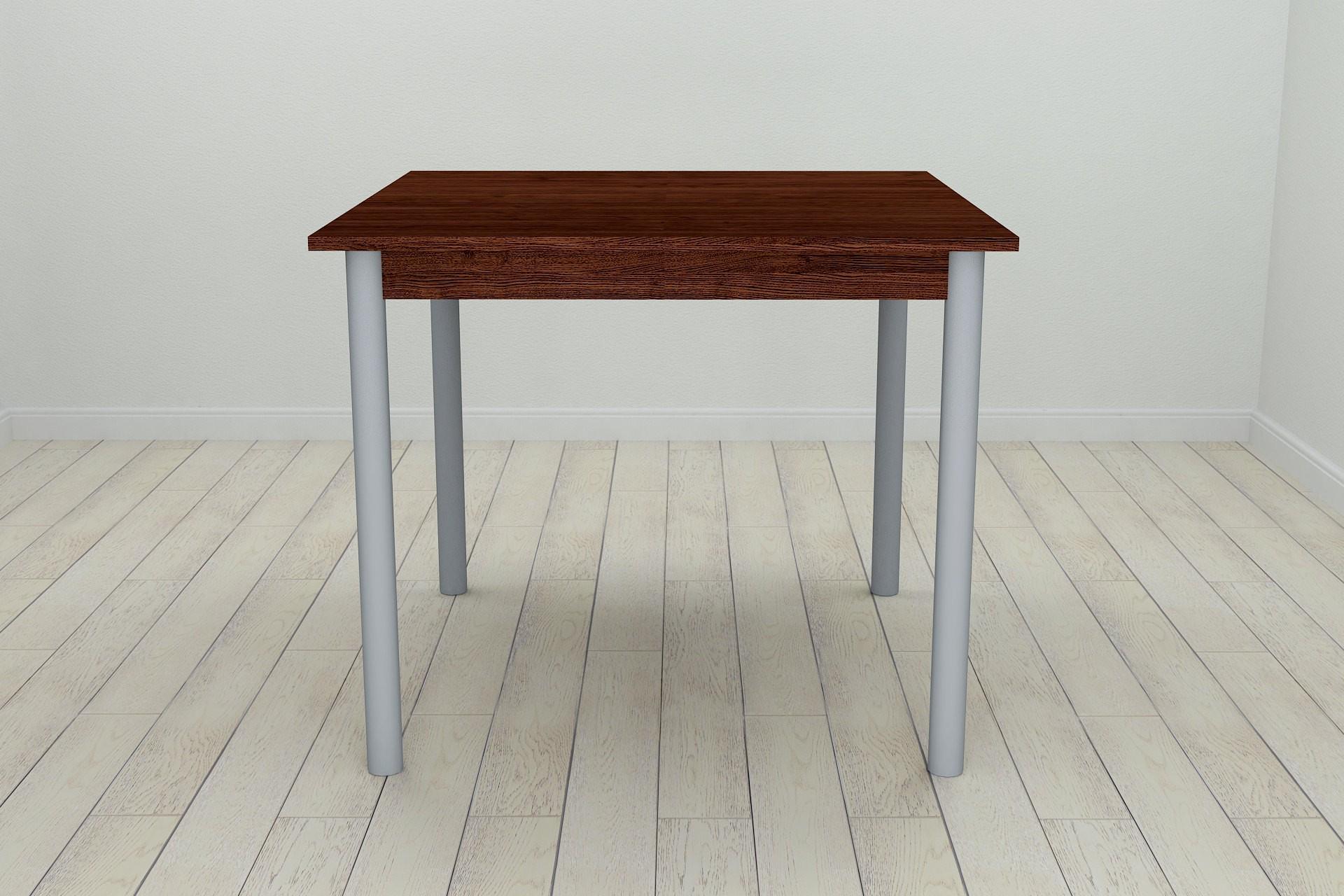 Стол кухонный Ferrum-decor Агата ДСП 16 мм 75x80x80 см Серый/Венге (FRD-105598)