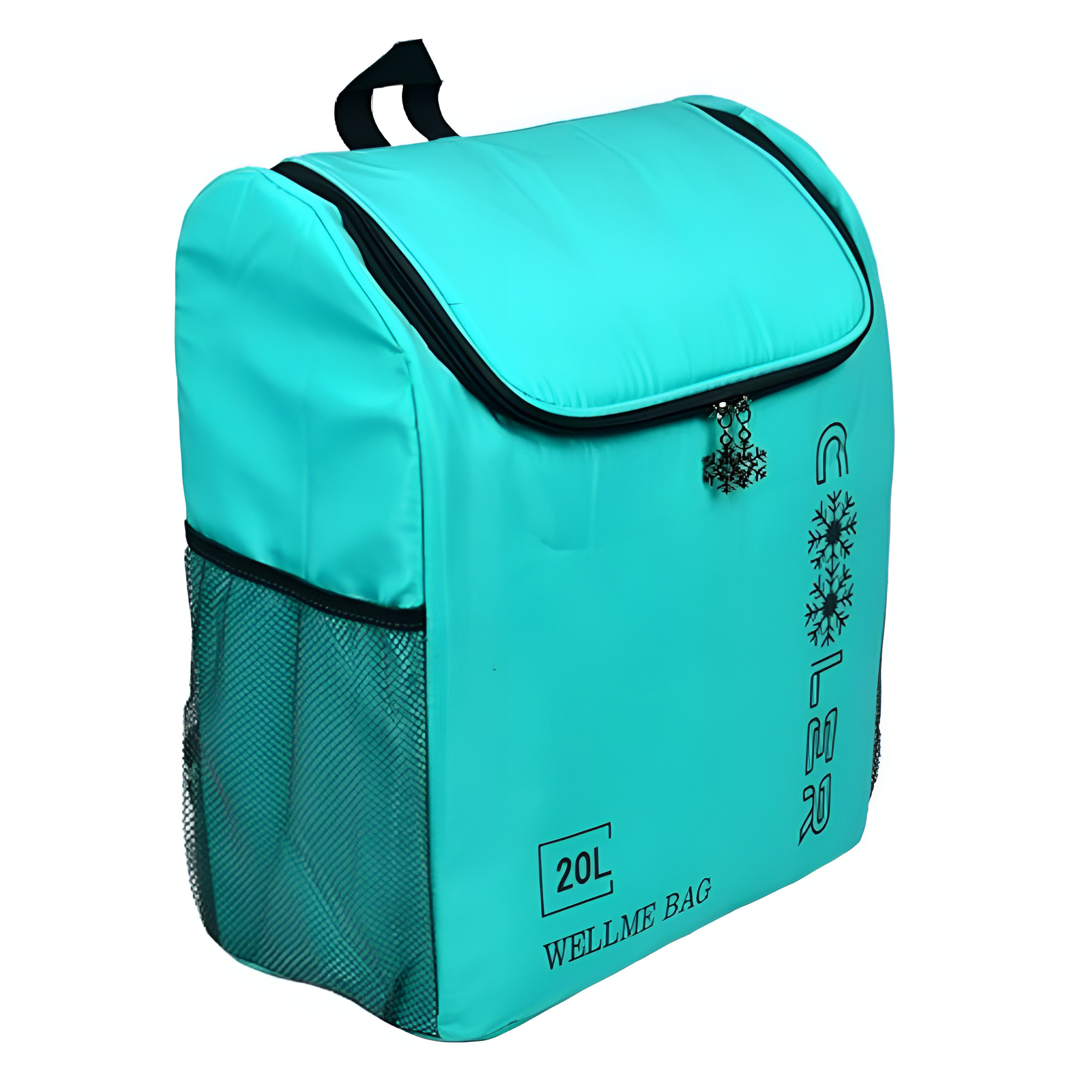 Термосумка-рюкзак Wellmei Cooler 32х16х36 см 20 л полиэстеровый с фольгой Бирюзовый (MH-5367)