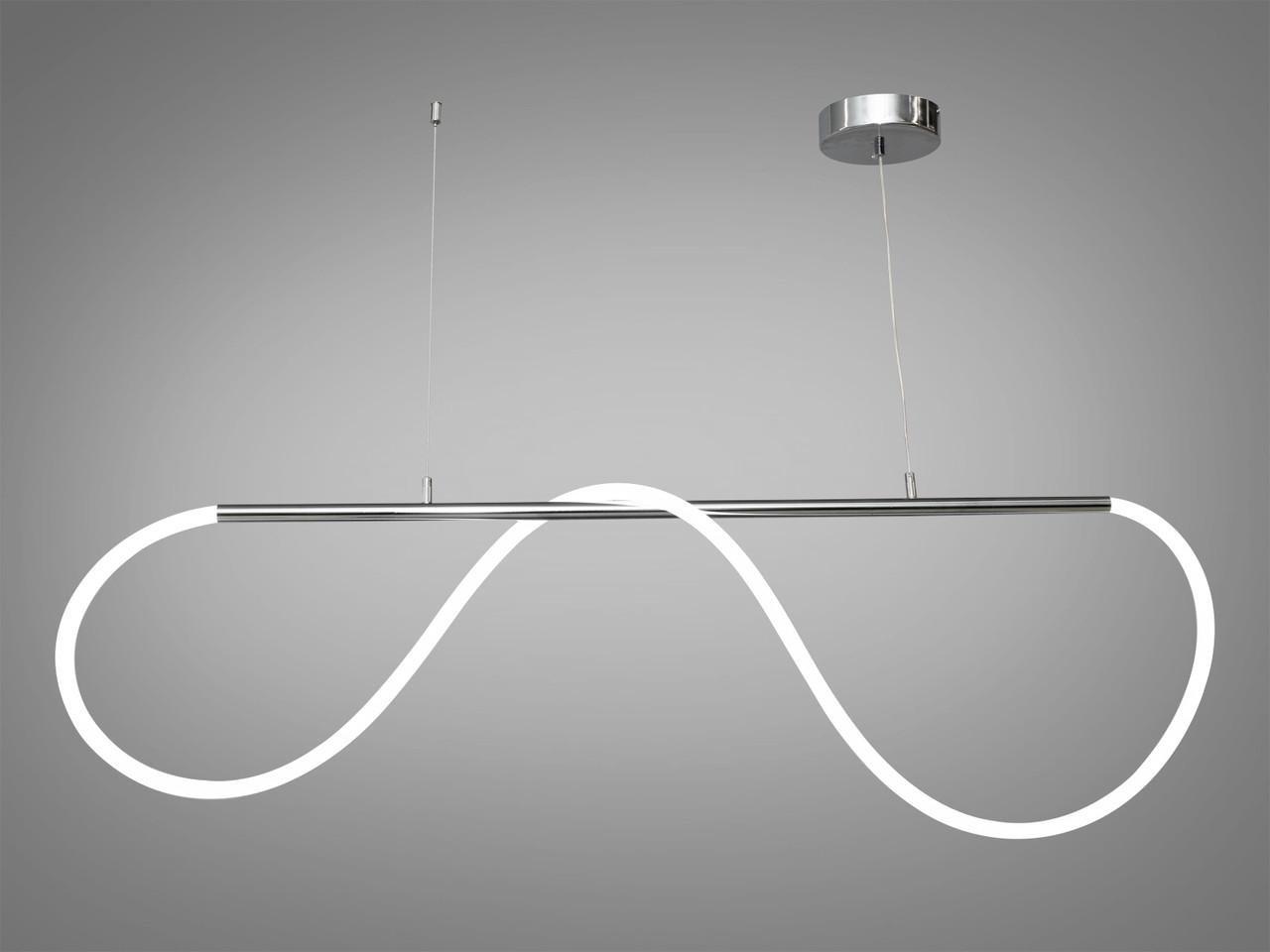 Люстра светодиодная EcoLed 22W Y2101-L1200CH Серебрянный