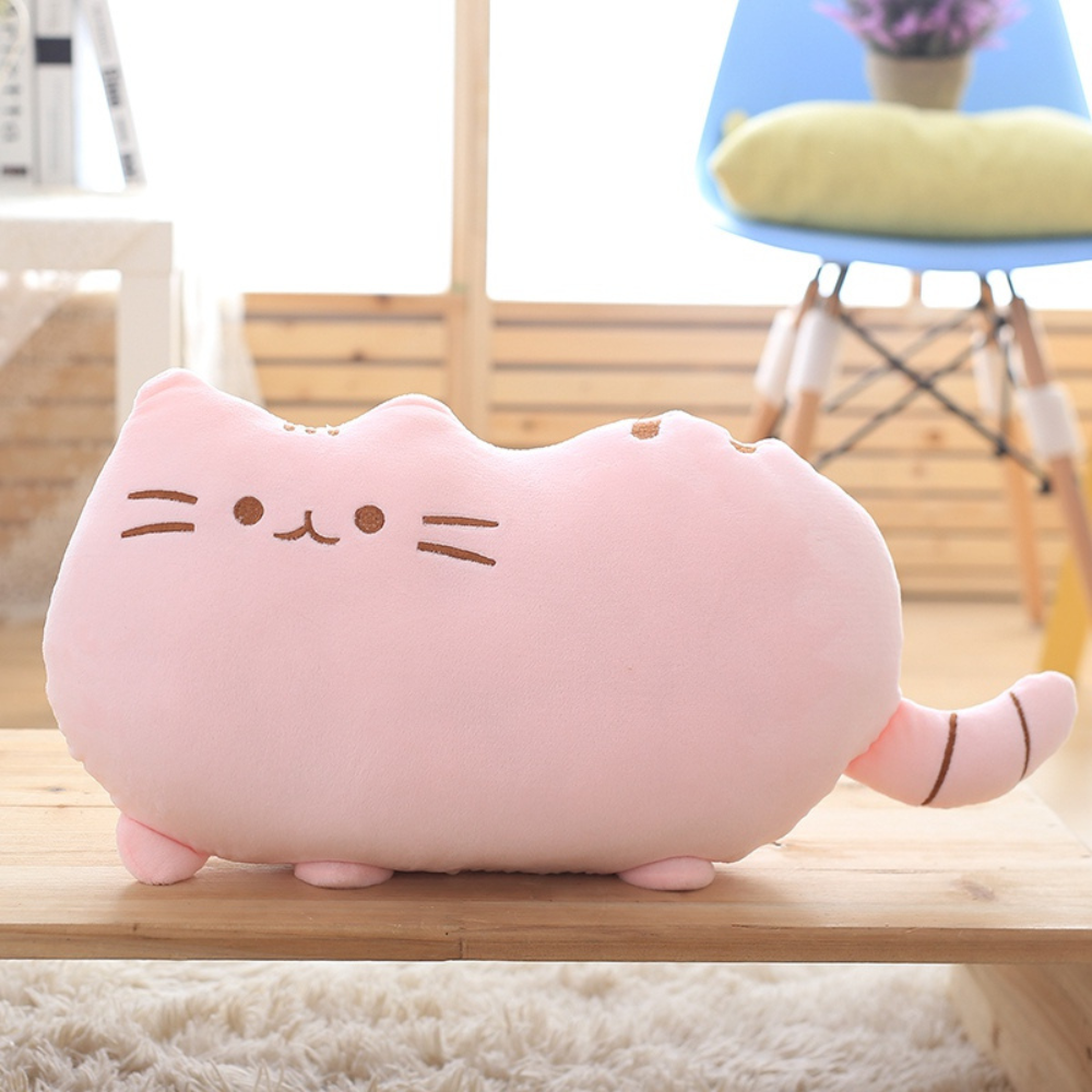 Мягкая игрушка подушка кот Пушин обнимашка плюшевая Розовый (9124/40)