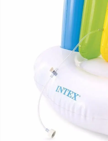 Игровой надувной центр Intex 56597 Радужная арка с распылителем 300x109x180 см Разноцветный (34-7-56597) - фото 2