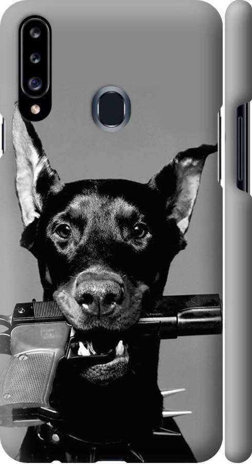Чехол на Samsung Galaxy A20s A207F Доберман (2745m-1775-42517)