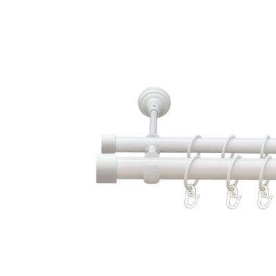 Карниз для штор Orvit Заглушка двухрядный 25/19 мм 300 см Арктик (000-9969)