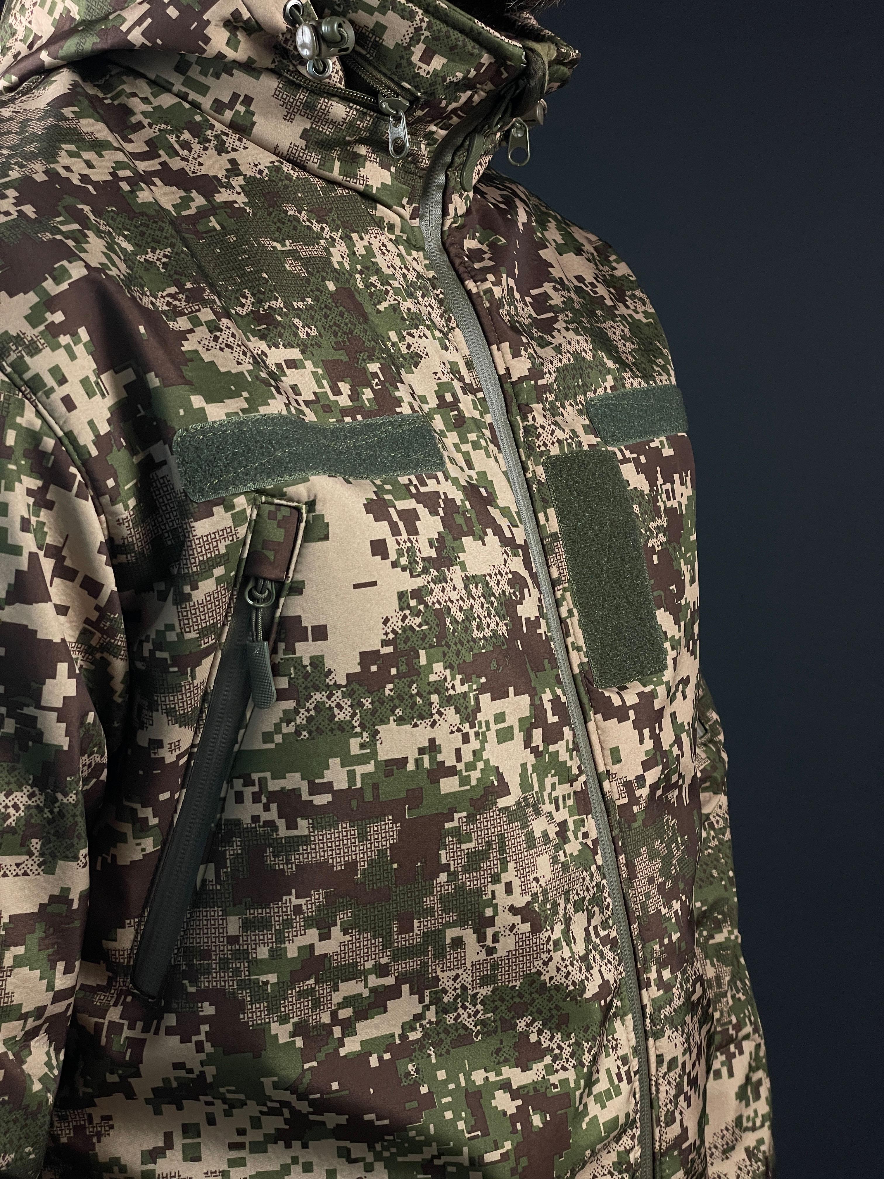 Військова куртка COOPERR Soft Shell III з прихованим капюшоном XL Хижак (KUR-10.2.XL) - фото 7 Військова куртка COOPERR Soft Shell III з прихованим капюшоном XL Хижак (KUR-10.2.XL) - фото 7